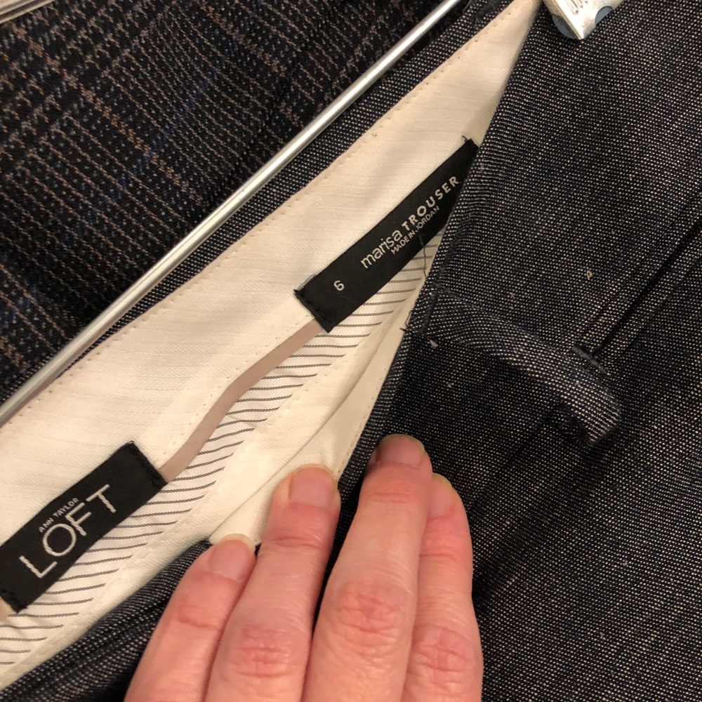Four pair Loft pants size 6